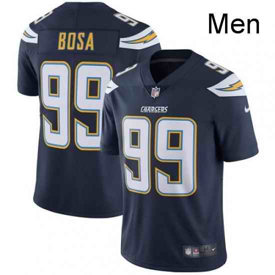 Men Nike Los Angeles Chargers 99 Joey Bosa Navy Blue Team Color Vapor Untouchable Limited Player NFL Jersey